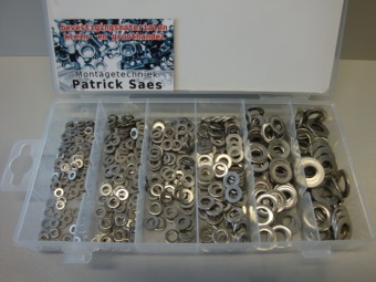 RVS A4 Onderlegringen m3 tot m10